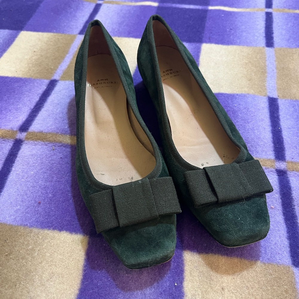 ANN MASHBURN Bridgette shoe in Forrest green